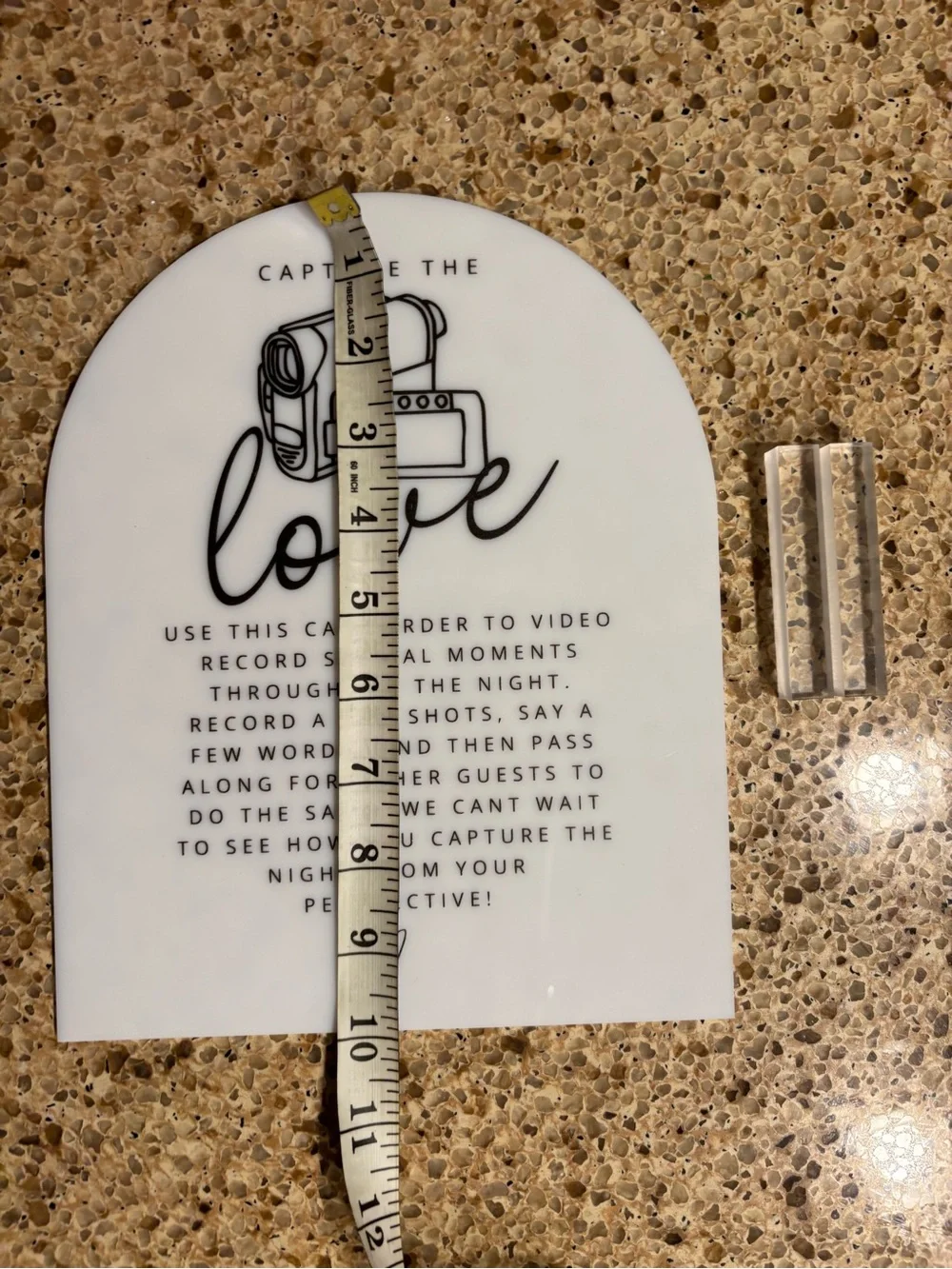 Wedding Camcorder Sign — Capture the Love